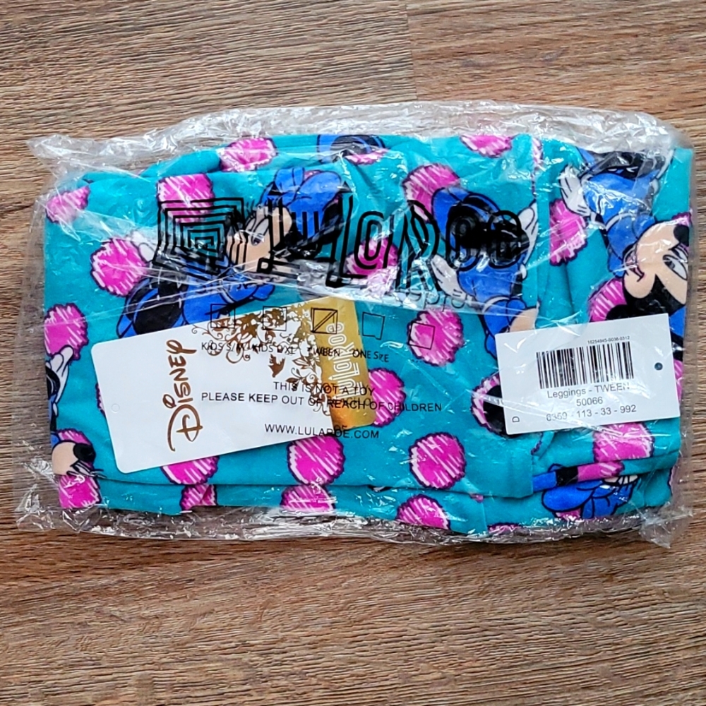 Lularoe Disney Tween Leggings Minnine NEW